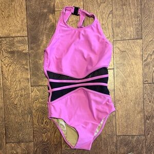 Pink and Black five ballet leotard